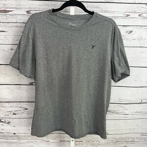 Old Navy Medium Heather Gray Men's Short Sleeve Go Dry Active Tee Shirt XL